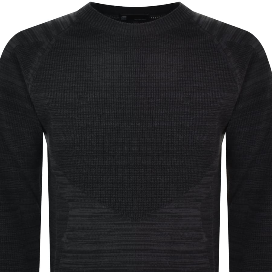 G Star Raw 3D Biker Knit Jumper Black
